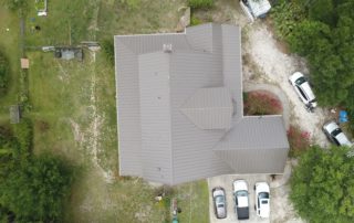 Drone Shot of Metal Roof 02 min